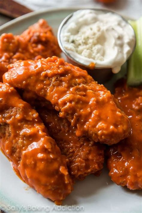 Crispy Baked Buffalo Chicken Fingers Sallys Baking Addiction