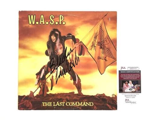 W A S P Hand Signed Autographed Vinyl Record The Last Command JSA COA