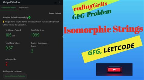 Isomorphic Strings Strings GFG POTD GeeksForGeeks Problem Of The