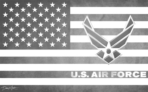 American Flag With Us Air Force Logo Etsy