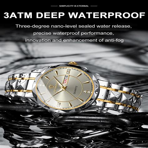 Luxury Binbond Stainless Steel Classic Waterproof Watch For Men