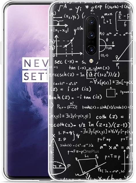 OnePlus 7 Pro Hoesje Wiskunde Wit Designed By Cazy Bol