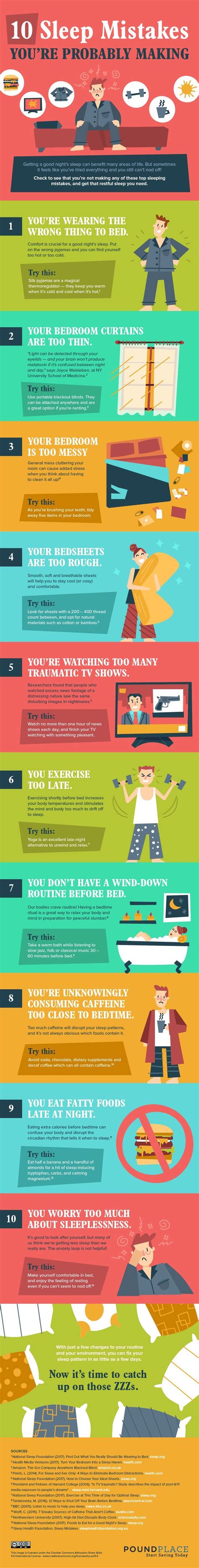 Health Infographic Health Infographic Sleep Mistakes Youre