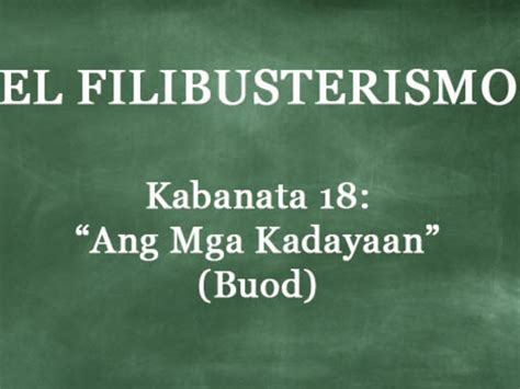 Tauhan Ng Kabanata 18 El Filibusterismo