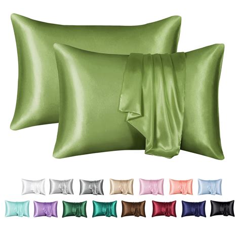 Mrandhm Satin Pillow Case 2 Pack Satin King Silky Pillowcase For Hair And Skin Satin Pillowcase