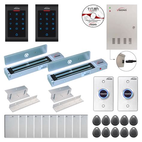 Visionis FPC 8025 2 Doors Access Control Inswinging Door 600lbs Maglock