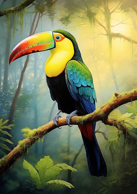 Toucan Bird Poster Bird Wall Art Digital Download - Etsy