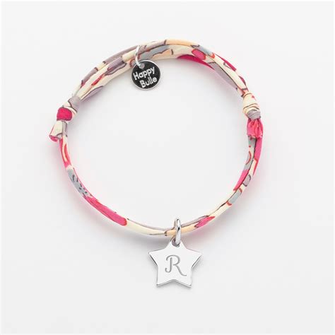 Bracelet Personnalis Liberty Enfant M Daille Argent Toile Grav E