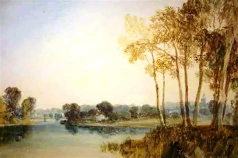 Landscape With Trees By The River Thames By Joseph Mallord William