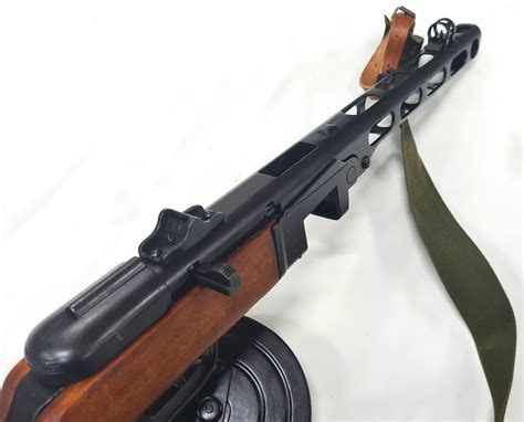 Bid Now Ww Russian Ppsh Non Firing Smg Replica Soviet Machine Gun