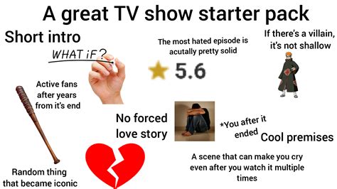 A Great Tv Show Starter Pack R Starterpacks