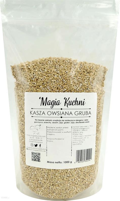 Magia Kuchni Kasza Owsiana Gruba 1kg Ceny I Opinie Ceneo Pl