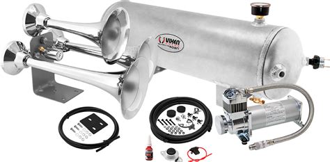 Vixen Horns Vxo Apro C Triple Trumpet Train Air Horn Chrome