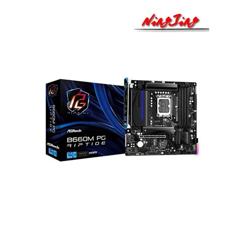 ASROCK B660M PG Riptide DDR4 New Micro ATX Intel B660 DDR4 PCIe 4 0 X16