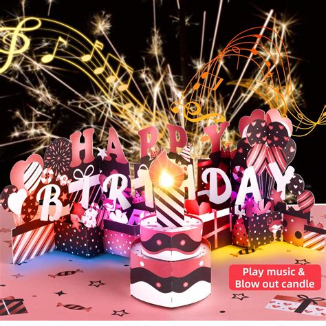 Amazon Musical Birthday Popup Card D Gift Card Birthday Cards