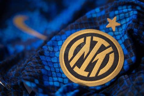 logo  inter milan football club   jersey editorial stock