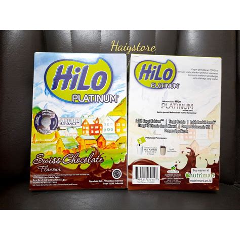 Jual HS HILO Platinum Swiss Choco 12 Sachet Susu Hilo Sachet