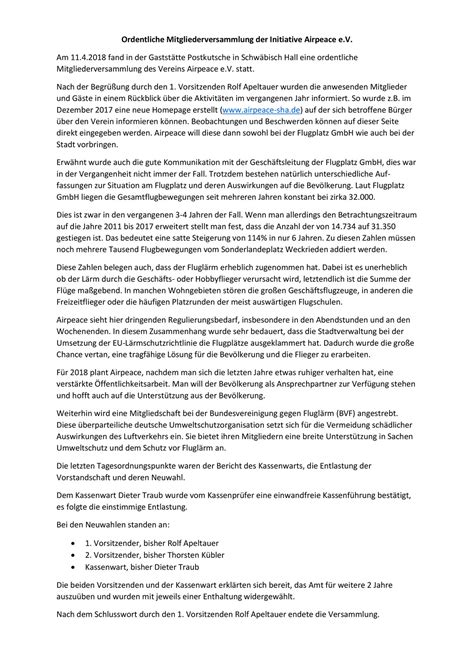 Bericht über die Mitgliederversammlung vom 11. April 2018 › airpeace-sha