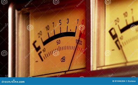 Analog Sound Meter Stock Footage Video Of Peak Gauge 81046304