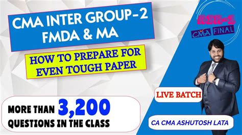 Cma Inter Group Fmda Ma Live Batch Announcement Best Cma Inter