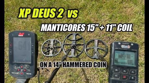 Minelab Manticore Vs XP Deus 2 Depth Test YouTube