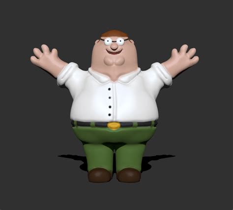 STL file Peter Griffin from the family guy cartoon 🦅・3D printer model to download・Cults