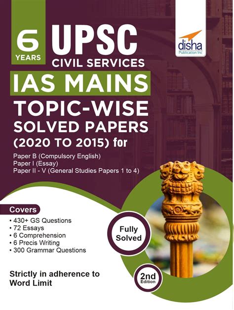 Buy 6 Years Upsc Civil Services Ias Mains Topic Wise Solved Papers