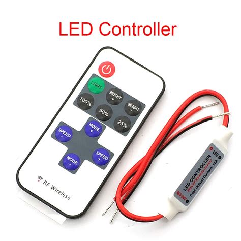 Mini Contr Leur Led Dc V Sans Fil A T L Commande Rf Pour Contr Ler