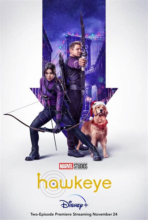 Official "Hawkeye" Poster Features Clint Barton, Kate Bishop and Lucky ...