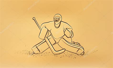 Hockey Goalie Drawings