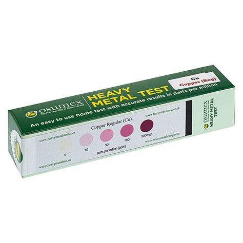 Heavy Metals Test Copper Regular Kit Osumex