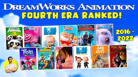 Dreamworks Animation Fourth Era 2016 2022 With Puss In Boots The Last Wish Youtube