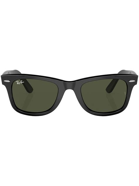 Ray Ban Ray Ban Womens Black Rb Wayfarer Acetate Sunglasses In