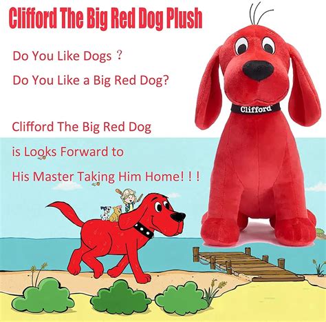 Clifford The Big Red Dog Plush,Clifford The Big Red Dog Movie 2021,Soft ...