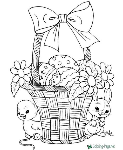 Easter Basket Coloring Pages