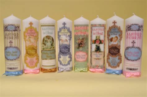 Classic Baptism Candles | Sacred Candles