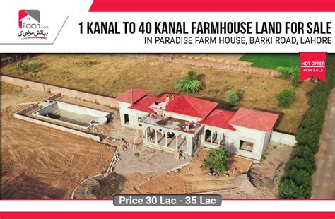 Kanal Farm House Land For Sale In Paradise Farm House Barki Road