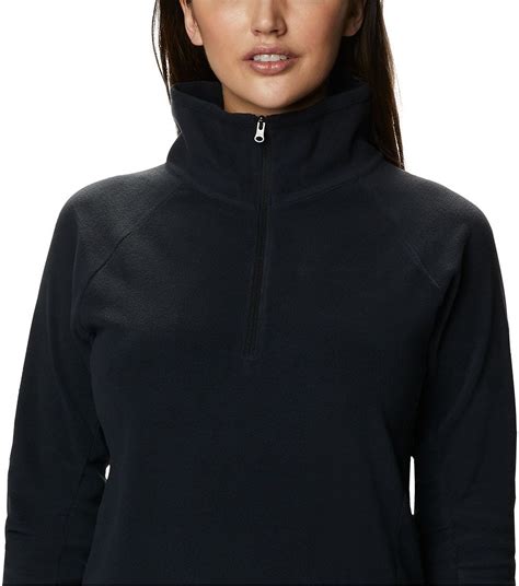 Womens Glacial Iv Half Zip Fleece Top Black Columbia