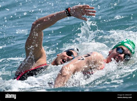 Domenico Acerenza Of Italy Competes In The Open Water Km Men Final