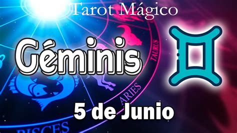 😍hoy Llega El Amor😍 Horóscopo De Hoy Géminis 5 De Junio 2023 🔮☄️tarot