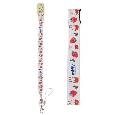 Miffy Strawberry Lanyard Miffy Cute Lanyards Girly Accessories