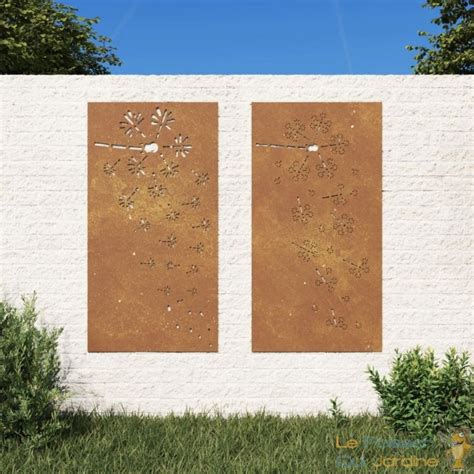 Plaque Tableau D Coration Murale Jardin Diptyque Cm De Long Fines