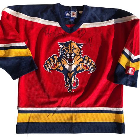 Red Vintage Starter Nhl Florida Panthers John Depop