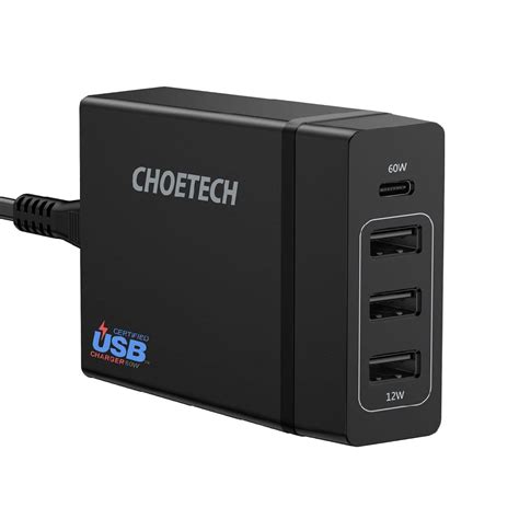 Choetech Wall Charger X Usb Gan W Black Pd C U Topocentras