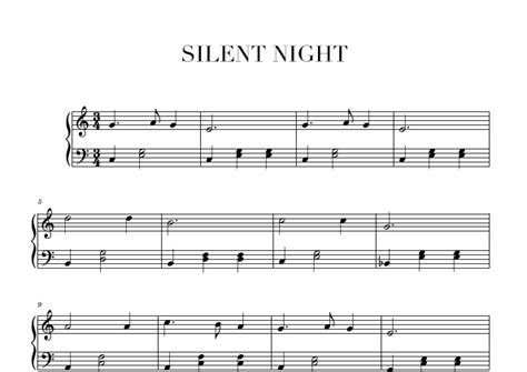 Silent Night Arr Igor Mack Sheet Music Joseph Mohr Piano Solo