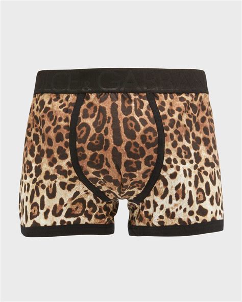 Dolce And Gabbana Mens Leopard Print Boxer Briefs Editorialist