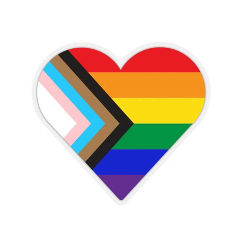 LGBTQ PRIDE HEART Sticker - Etsy