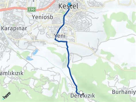 Bursa Kestel Derekızık Kestel Arası Kaç Km Bursa Haritalar Harita