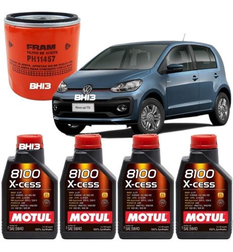 Troca De Óleo Up Tsi Motul 5w40 8100 Sintético Fram Ph11457 Frete grátis