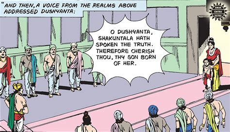 Shakuntala, Dushyanta and the Birth of Bharata – Amar Chitra Katha